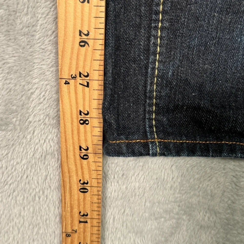 Syoaiya Jeans Mens 29 (28x29) Blue Selvedge Slim Straight Dark Wash Made Japan
